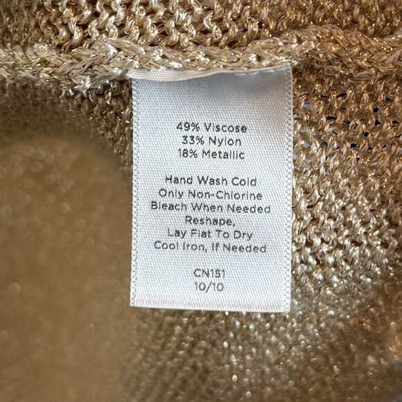 Talbots Petites Gold Cardigan size Medium - Picture 4 of 4